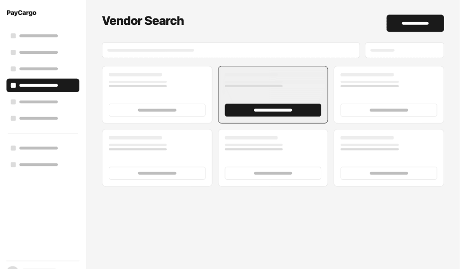 Iteration 01 vendor search